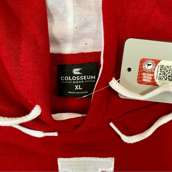 Indiana Hoosiers Hoodie Men’s XL Crimson Cream Pullover Sweatshirt Sportswear - Picture 9 of 10